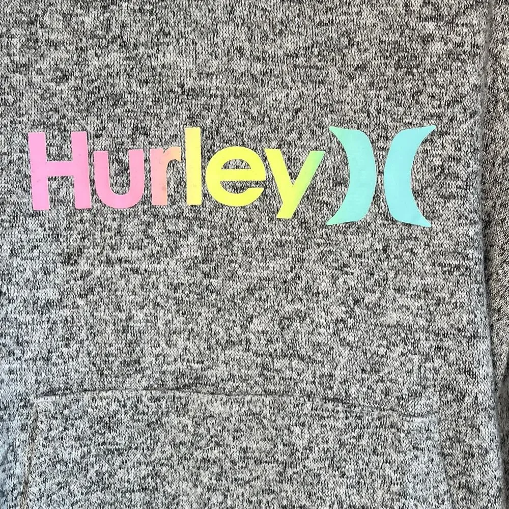 Girls' Hurley soft & light Hacci knit pullover hoodie Size Small (7)